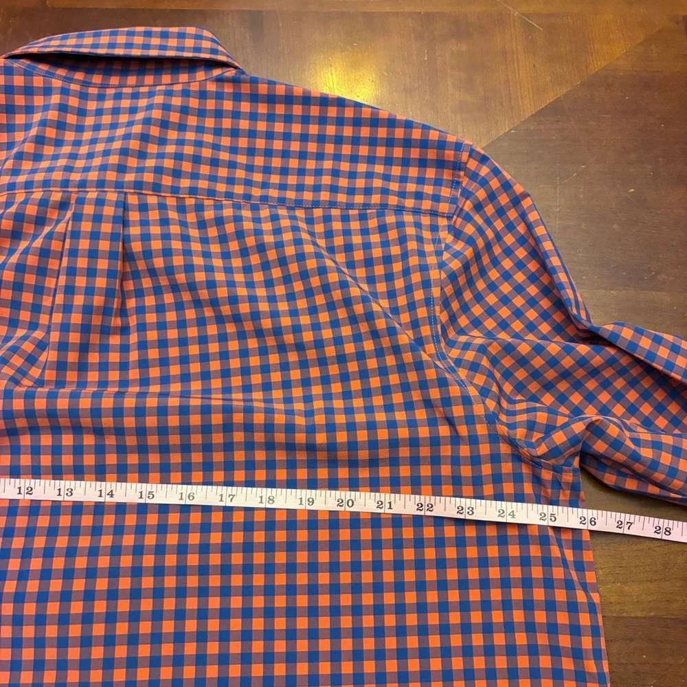Southern‎ Proper | Mens XL | Gingham Button Down Shirt | Red Blue | Performance